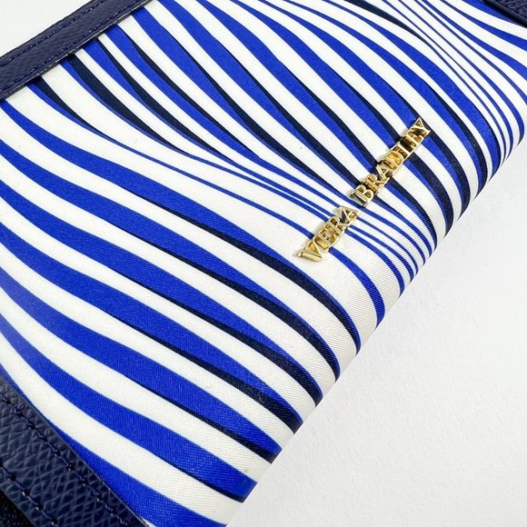 Vera Bradley Accordion Wallet Wavy Stripe, Blue Modern NWT - Picture 5 of 7